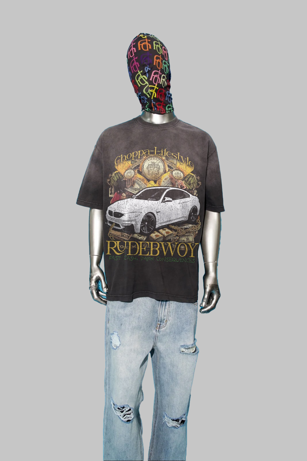 CHOPPA LIFESTYLE TEE [DYED BLACK]